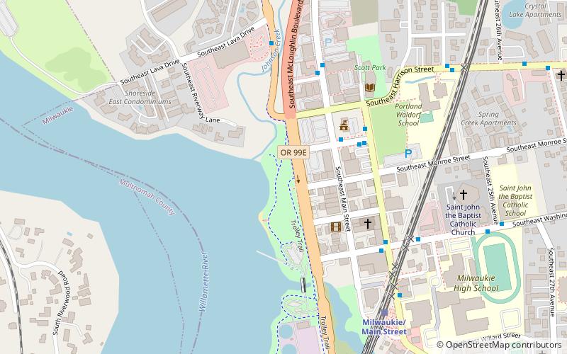 Milwaukie Riverfront Park location map