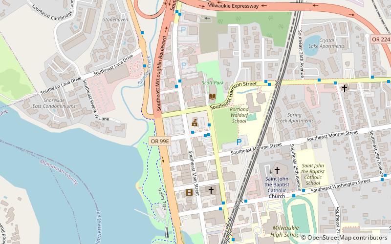 Milwaukie City Hall location map