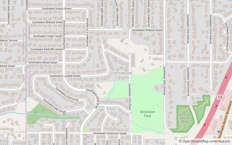 crestwood portland location map