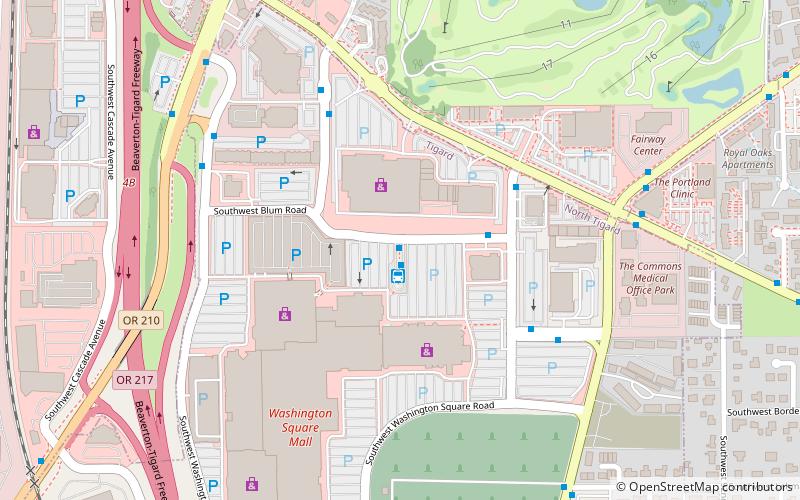 Washington Square Transit Center location map