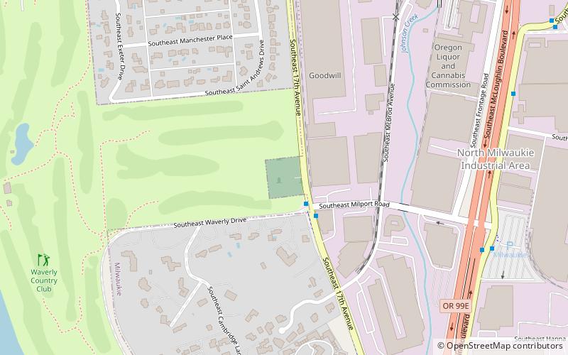 Milwaukie Pioneer Cemetery location map