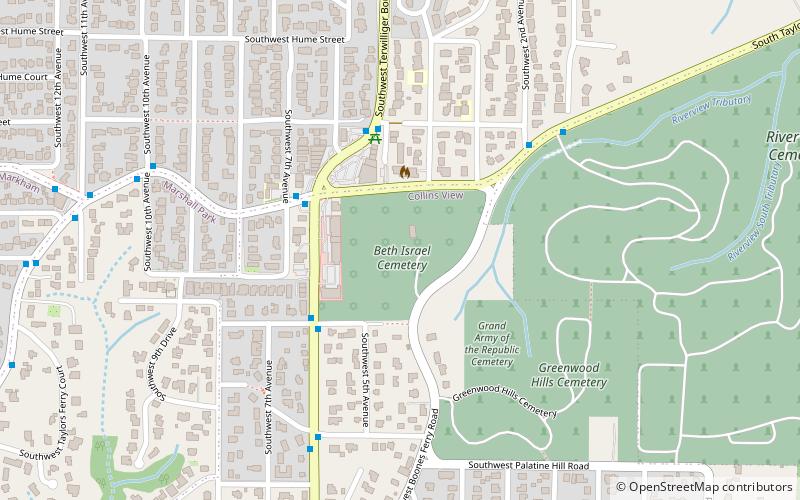 Beth Israel Cemetery location map