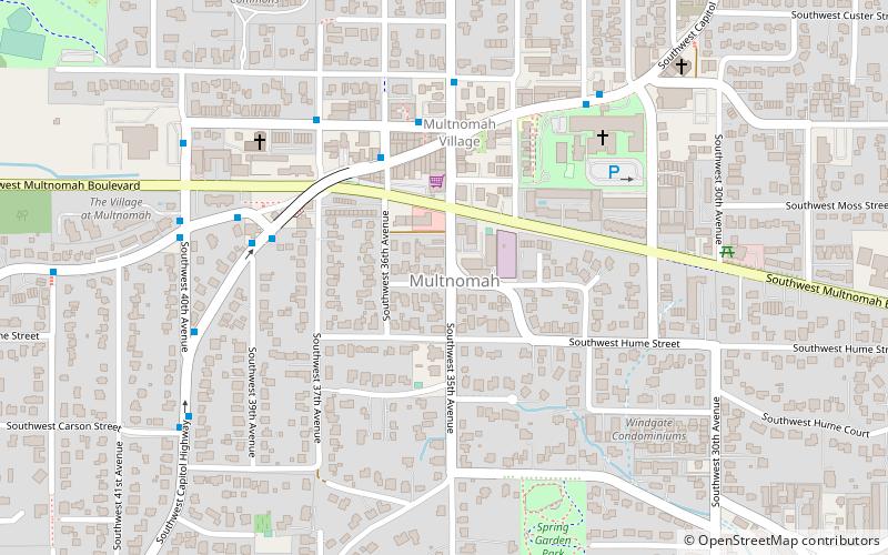 Multnomah location map