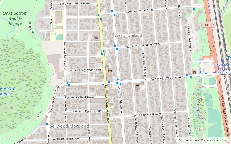 Moreland Theater location map