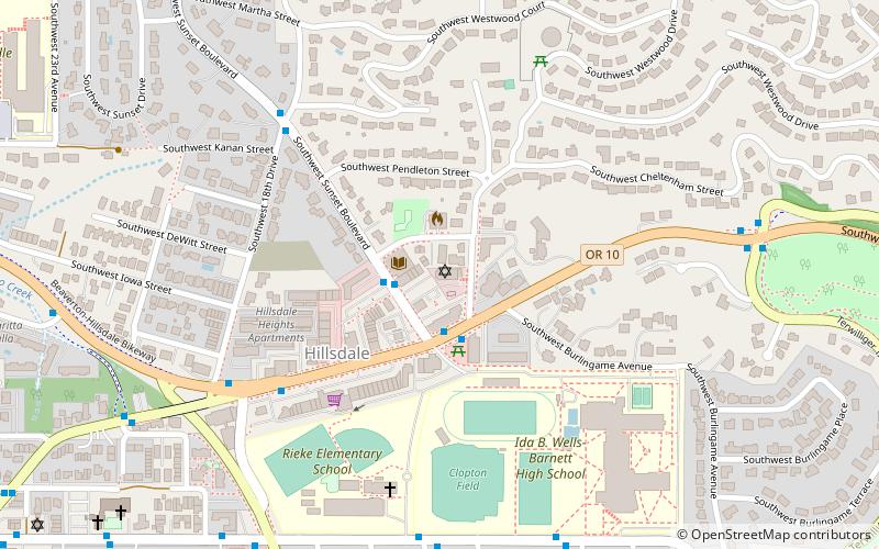 Hillsdale Library location map