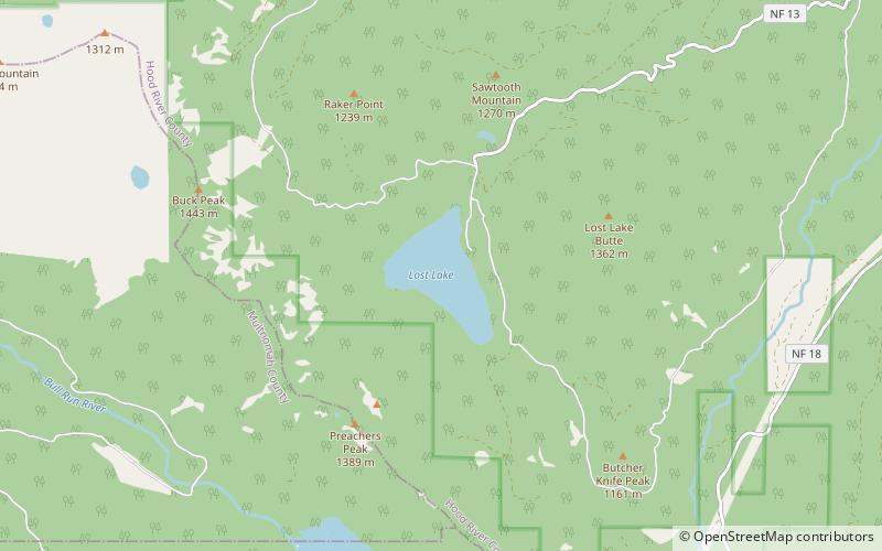 Lost Lake location map