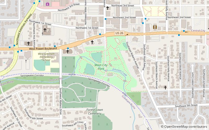 Main City Park location map