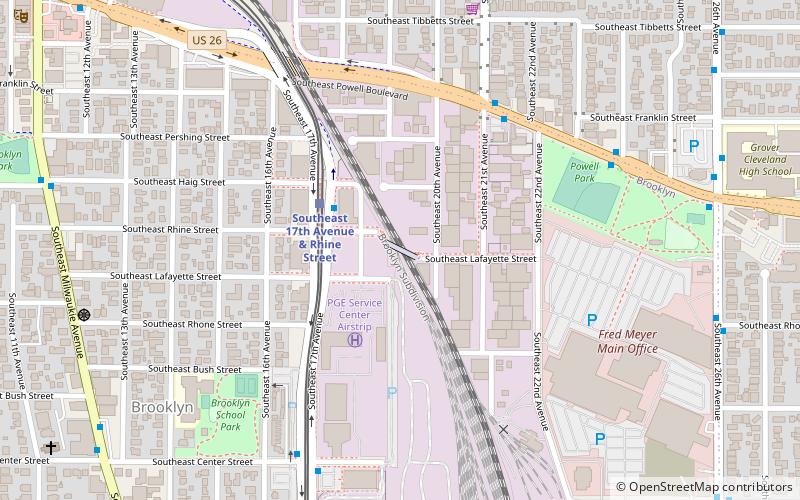 Rhine–Lafayette Pedestrian Overpass location map