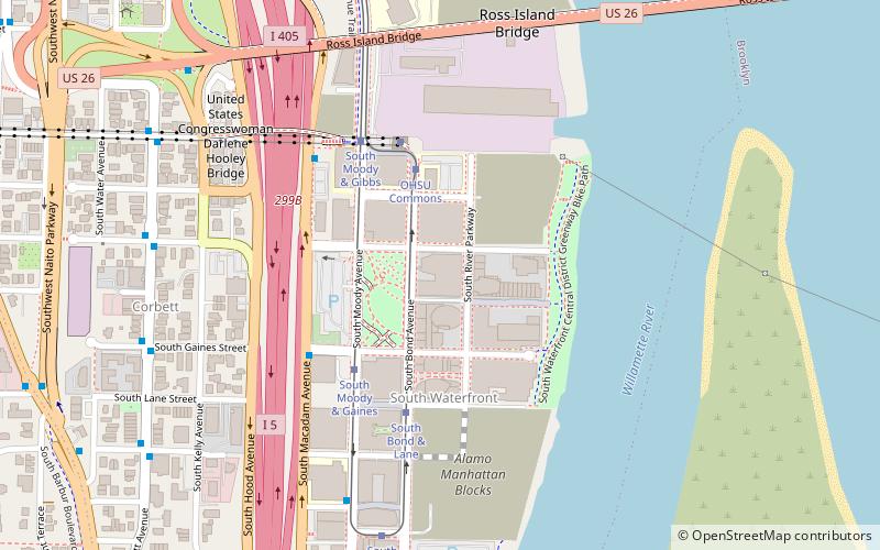 Mirabella Portland location map