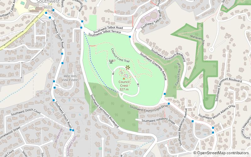 Council Crest Park location map