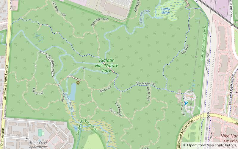 Tualatin Hills Nature Park location map