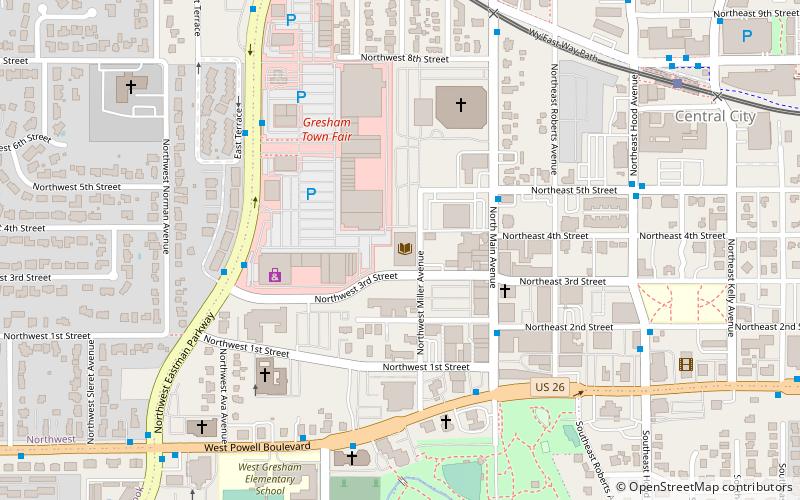 Gresham Library location map