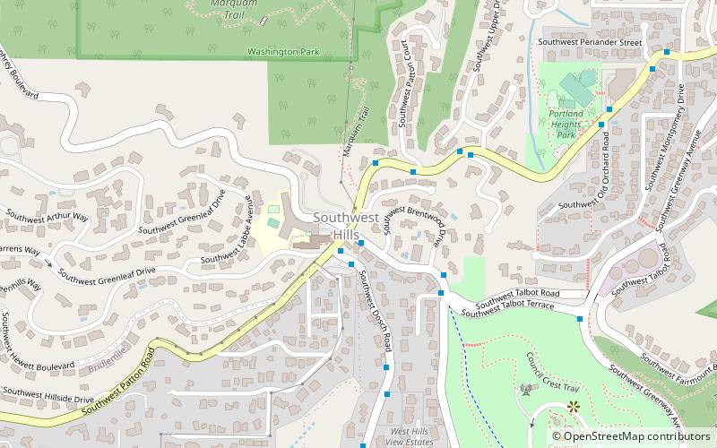 Southwest Hills location map