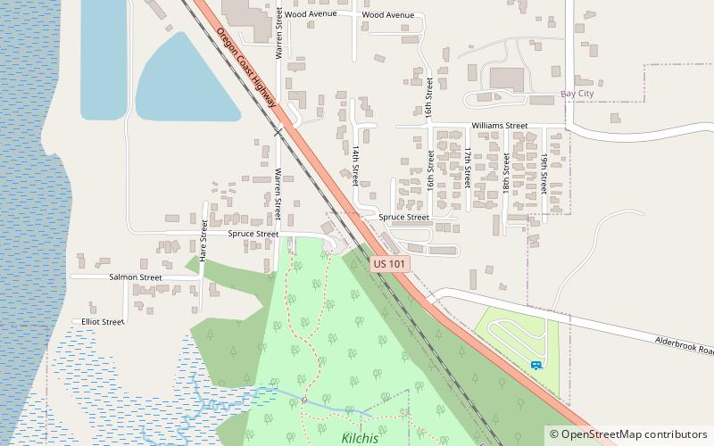 Kilchis Point Reserve location map