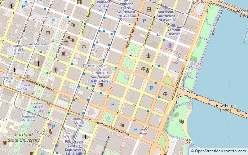 Terry Schrunk Plaza location map