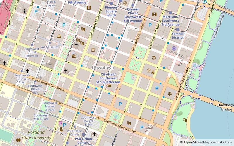 Portland City Hall location map