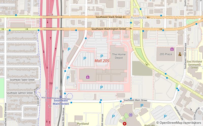 Mall 205 location map