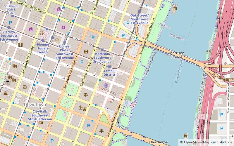 Portland Yamhill Historic District location map