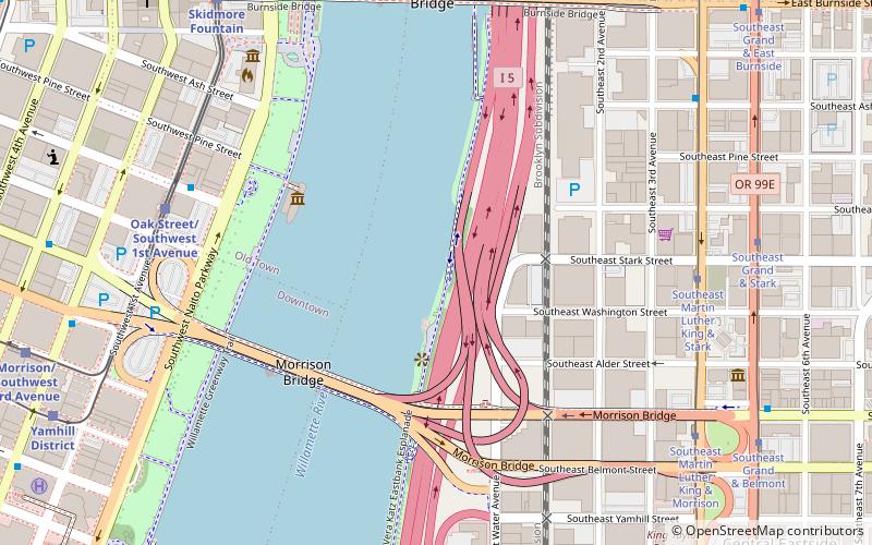 Eastbank Esplanade location map