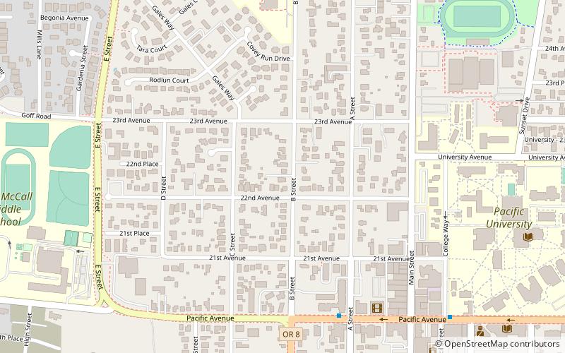 Walker Naylor Historic District location map