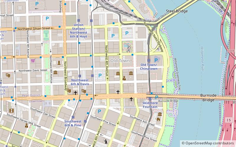 Portland Chinatown Museum location map