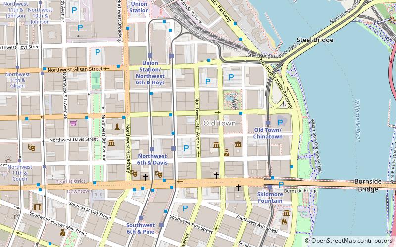 Portland New Chinatown/Japantown Historic District location map
