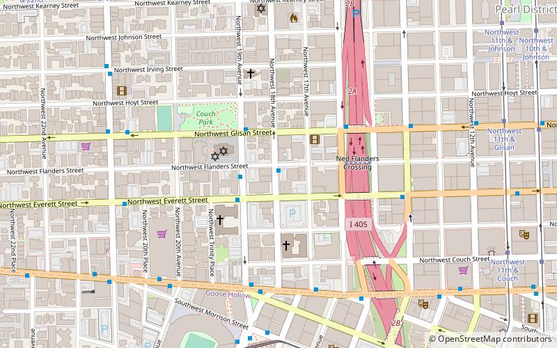 Flanders Crossing location map