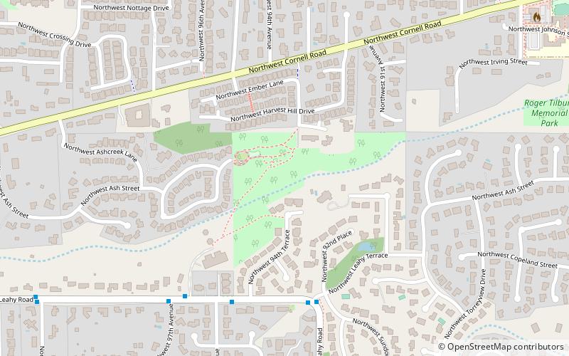 Roger Tilbury Memorial Park location map