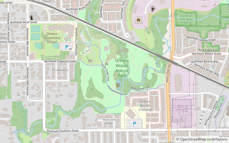 Orenco Woods Nature Park location map