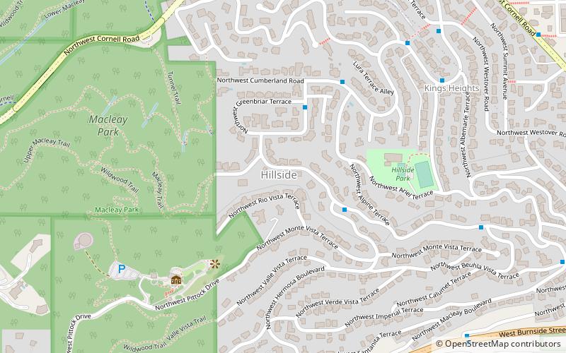 hillside portland location map