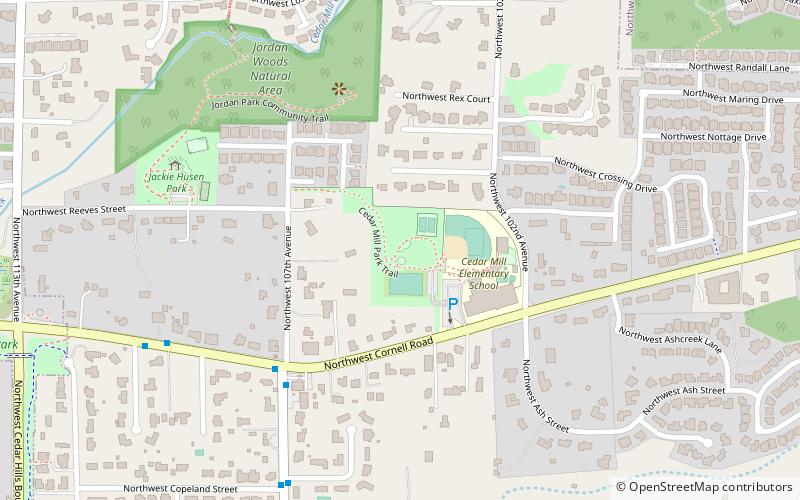 Cedar Mill Park location map