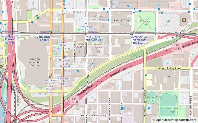 Portland State Office Building location map