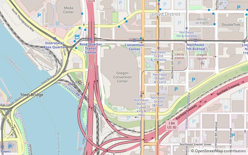 Oregon Convention Center location map