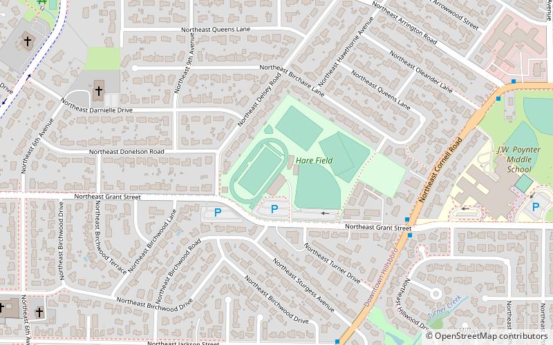 Hare Field location map