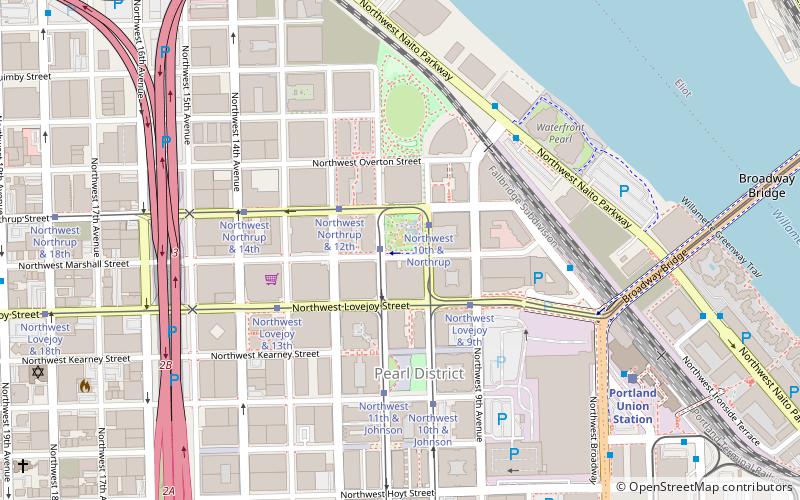 Tanner Springs Park location map