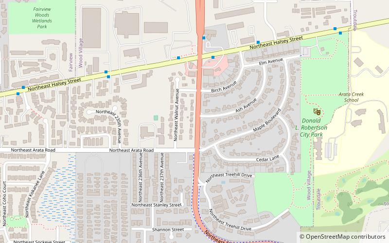 Wood Village location map