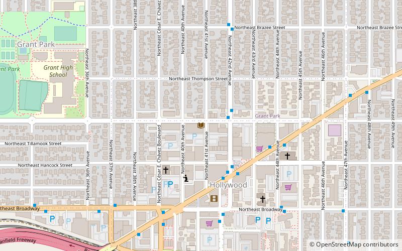 Hollywood Library location map