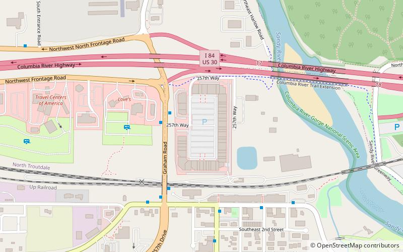 Columbia Gorge Outlets location map