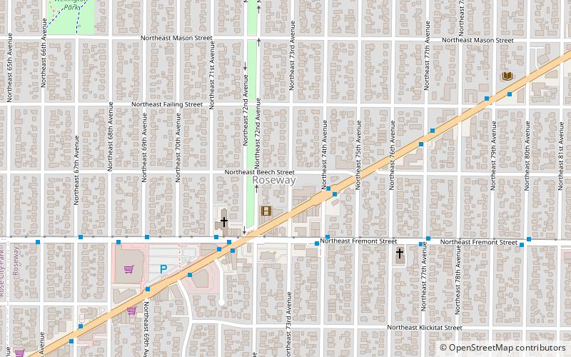 Roseway location map