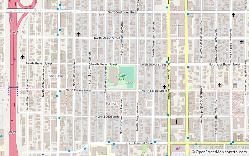 DeNorval Unthank Park location map