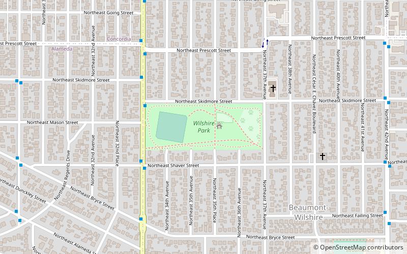 Wilshire Park location map