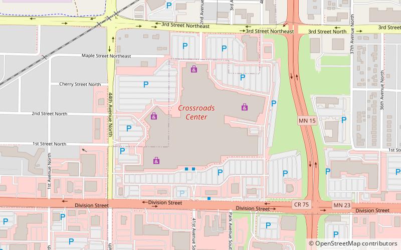 Crossroads Center location map