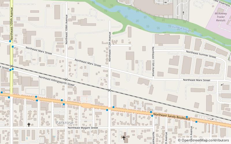 parkrose portland location map