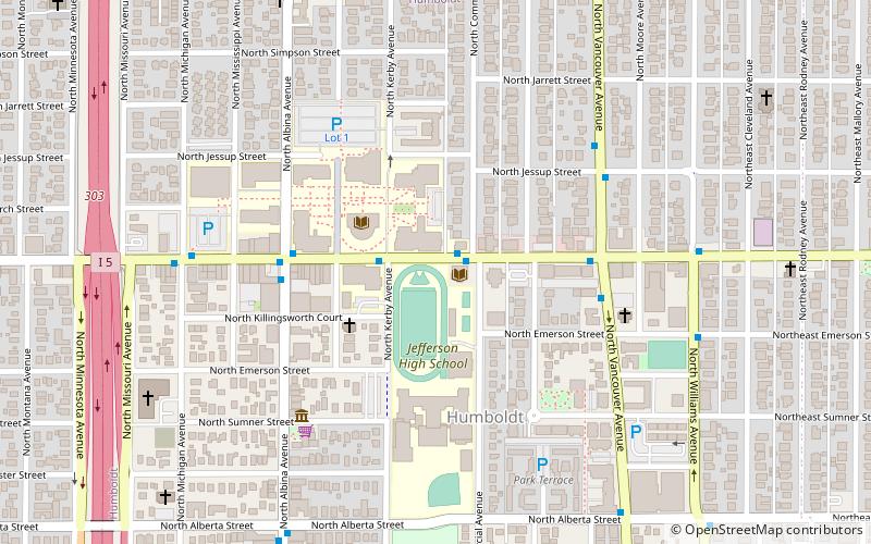 North Portland Library location map