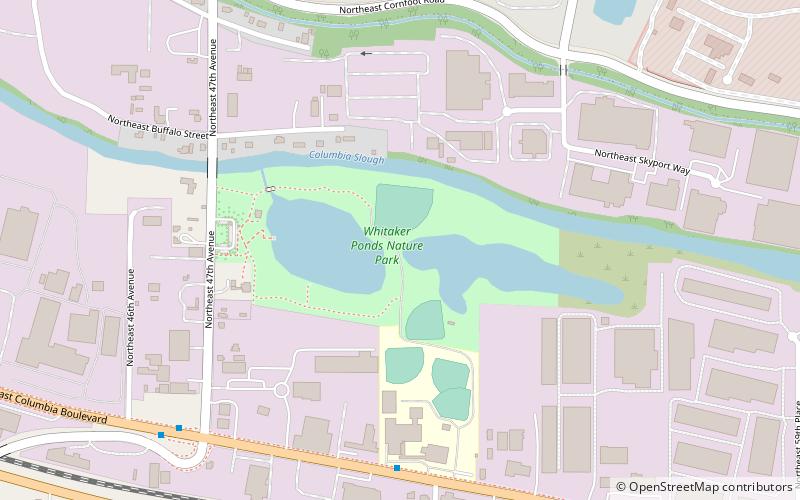 Whitaker Ponds Nature Park location map
