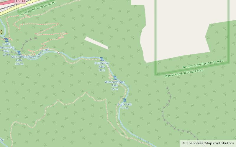 Wiesendanger Falls location map