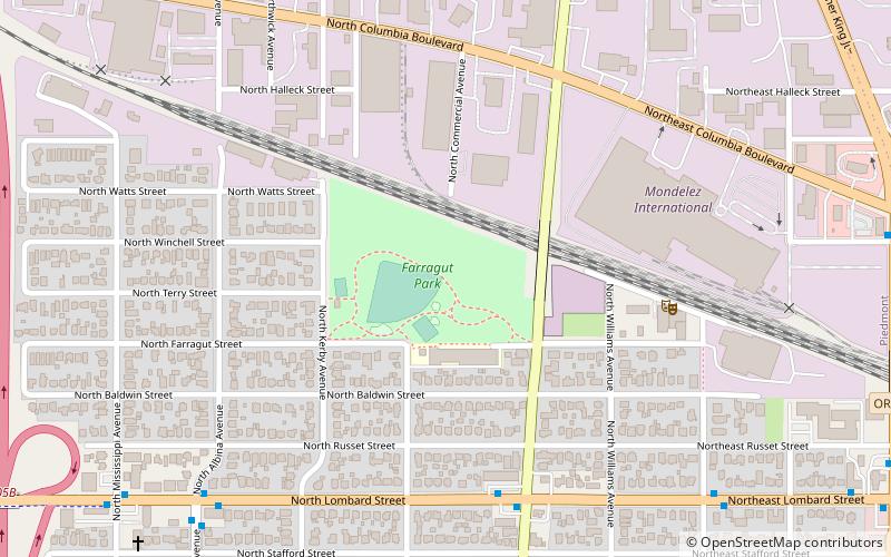 Farragut Park location map