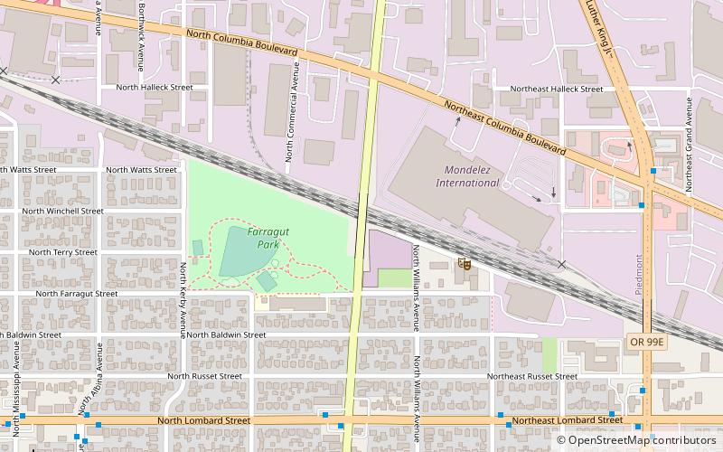 North Williams Avenue location map