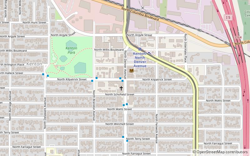 Kenton Commercial Historic District location map