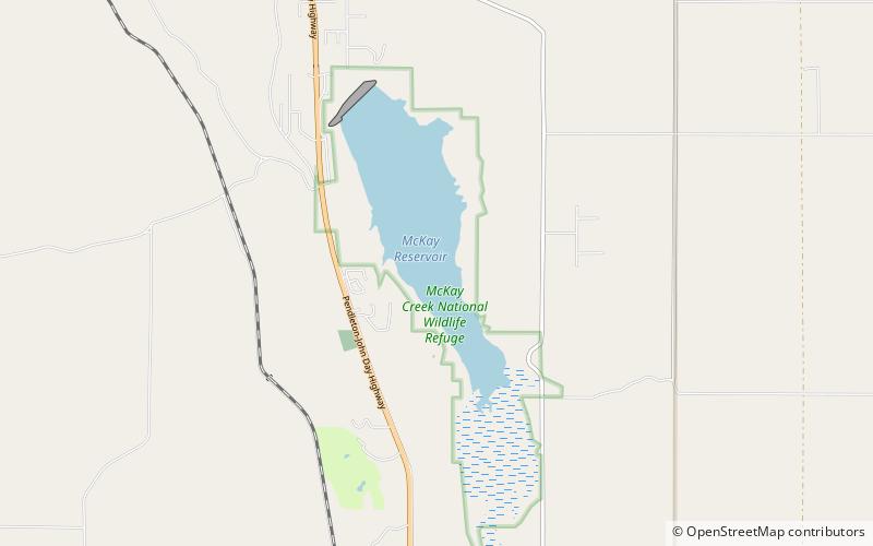 McKay Reservoir location map